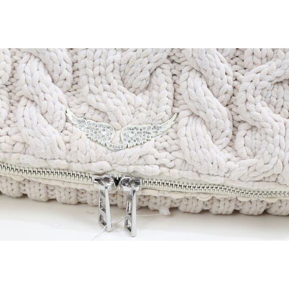 Zadig & Voltaire Rock Knitted Ivory Macramé Chain Shoulder Bag - Picture 13 of 16